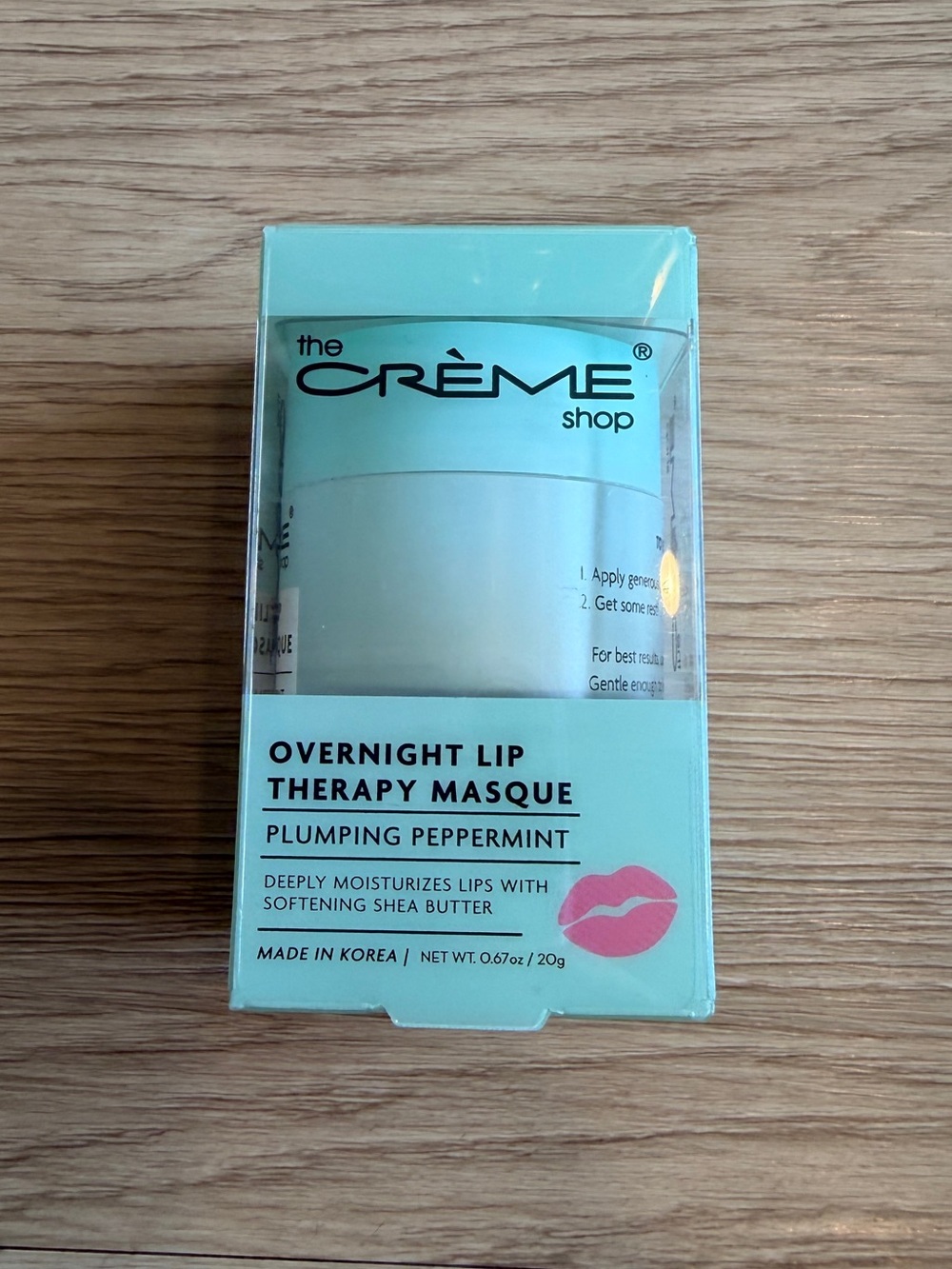 The Crème Shop Overnight Lip Therapy Masque - Plumping Peppermint (Mint)